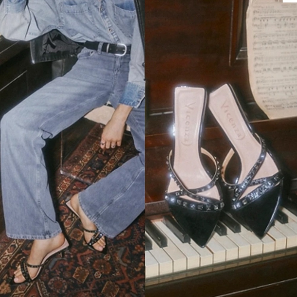 Free people Saga Studded Heels